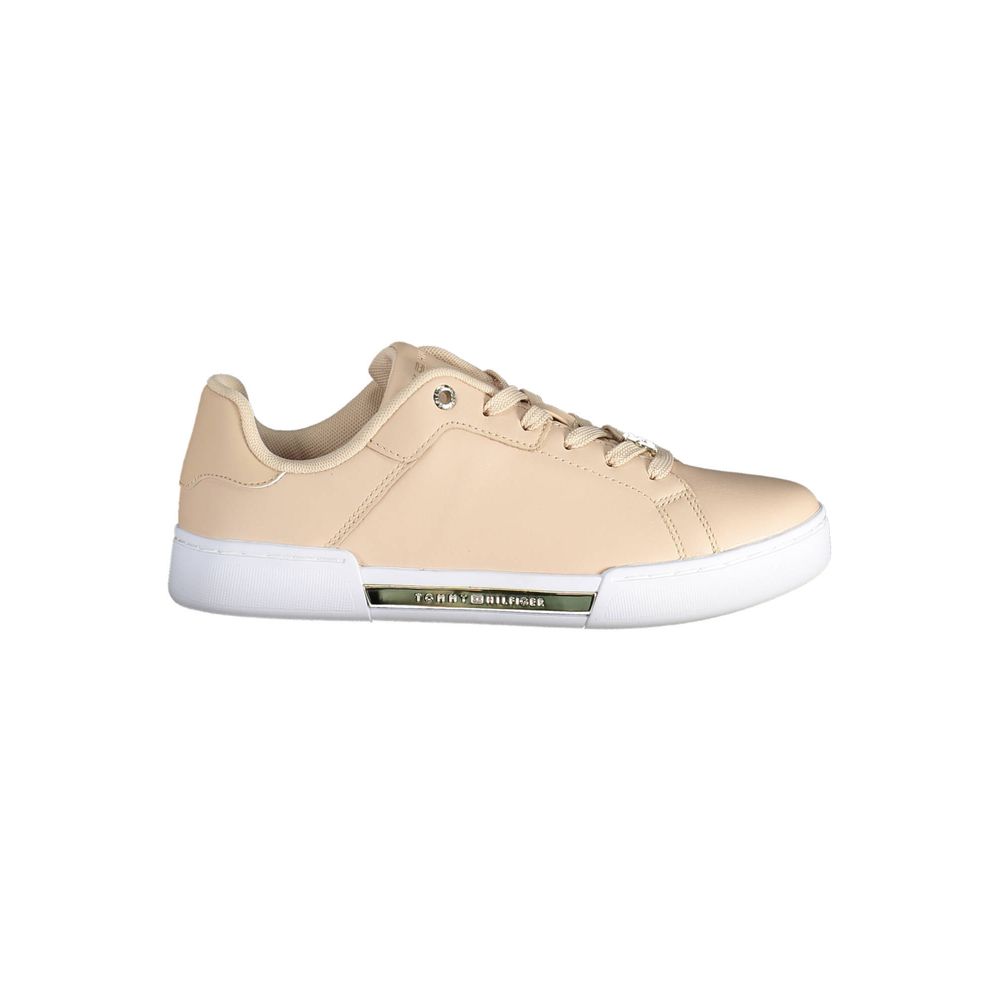 Tommy Hilfiger Pink Leather Women Sneaker $271.00 Tommy Hilfiger Luzworld