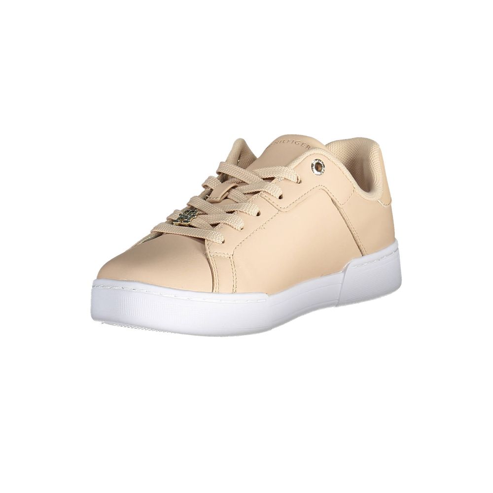 Tommy Hilfiger Pink Leather Women Sneaker $271.00 Tommy Hilfiger Luzworld