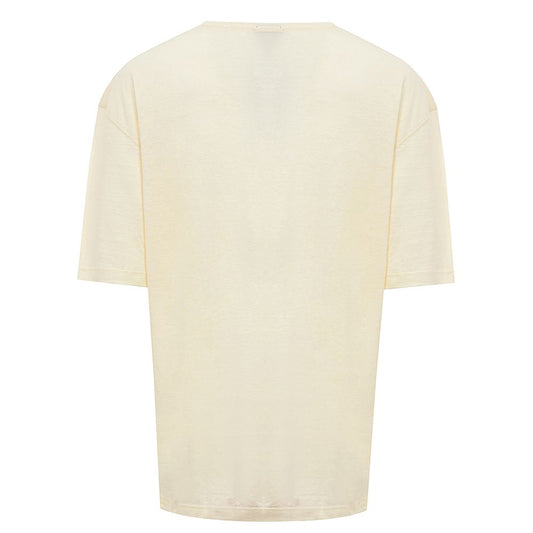 Corneliani Yellow Linen T-Shirt $654.00 Corneliani Luzworld