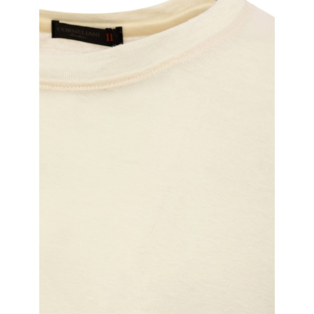 Corneliani Yellow Linen T-Shirt $654.00 Corneliani Luzworld