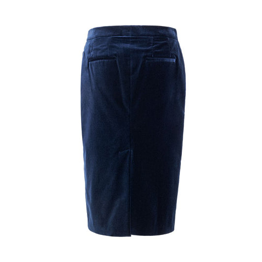 Tom Ford Blue Cotton Skirt $2202.00 Tom Ford Luzworld