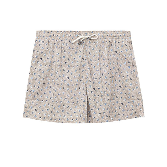 Canali Beige Polyester Swim Short $619.00 Canali Luzworld