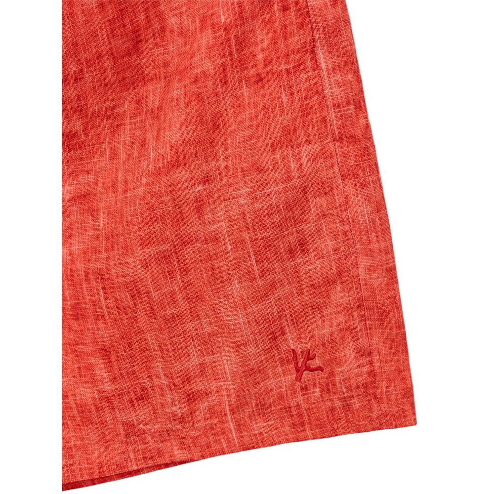 Isaia Red Polyester Swim Short $627.00 Isaia Luzworld