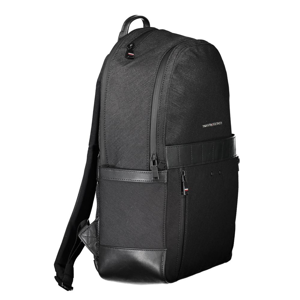 Tommy Hilfiger Black Nylon Men Backpack $582.00 Tommy Hilfiger Luzworld