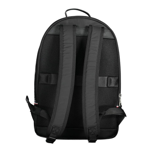 Tommy Hilfiger Black Polyester Men Backpack $521.00 Tommy Hilfiger Luzworld