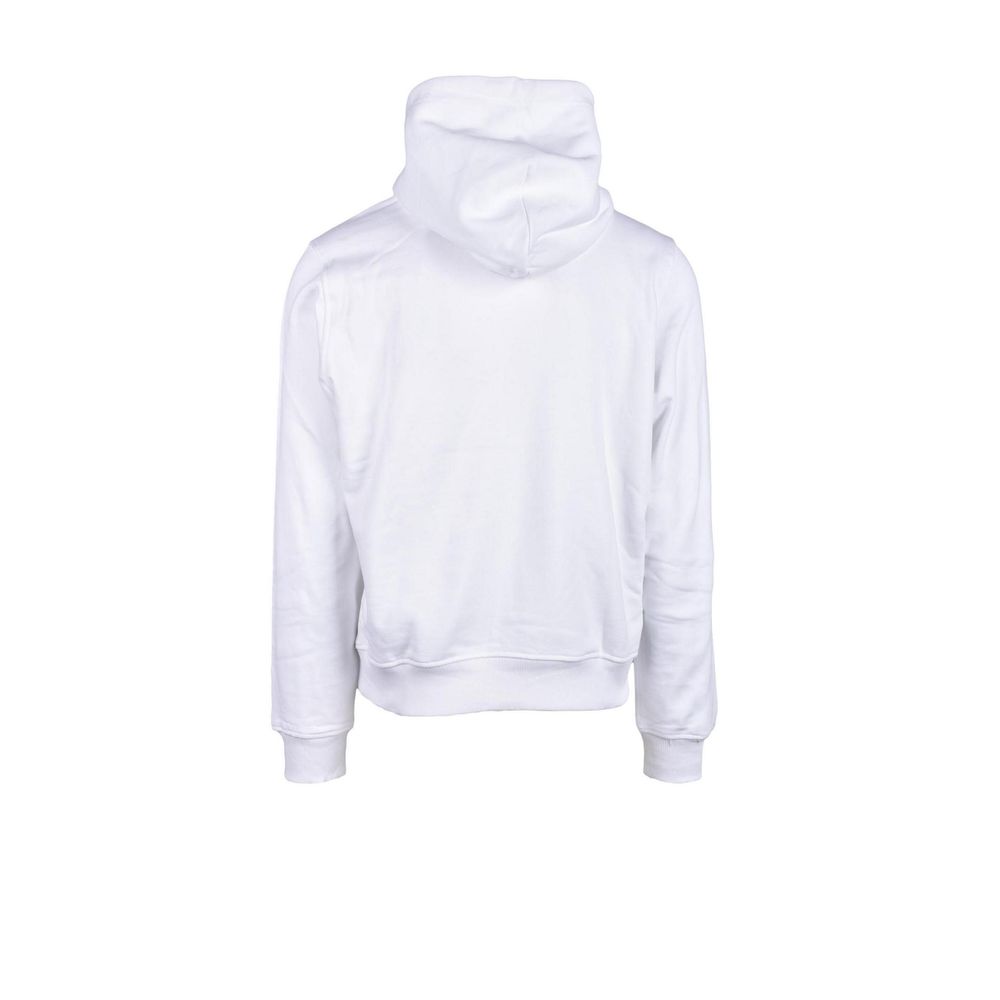 Diesel White Cotton Hoody
