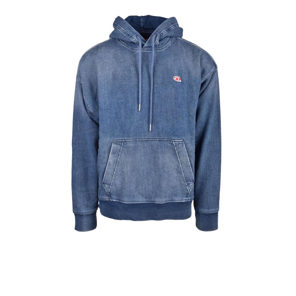 Diesel Blue Cotton Hoody $755.00 Diesel Luzworld
