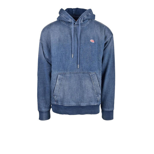 Diesel Blue Cotton Hoody $755.00 Diesel Luzworld