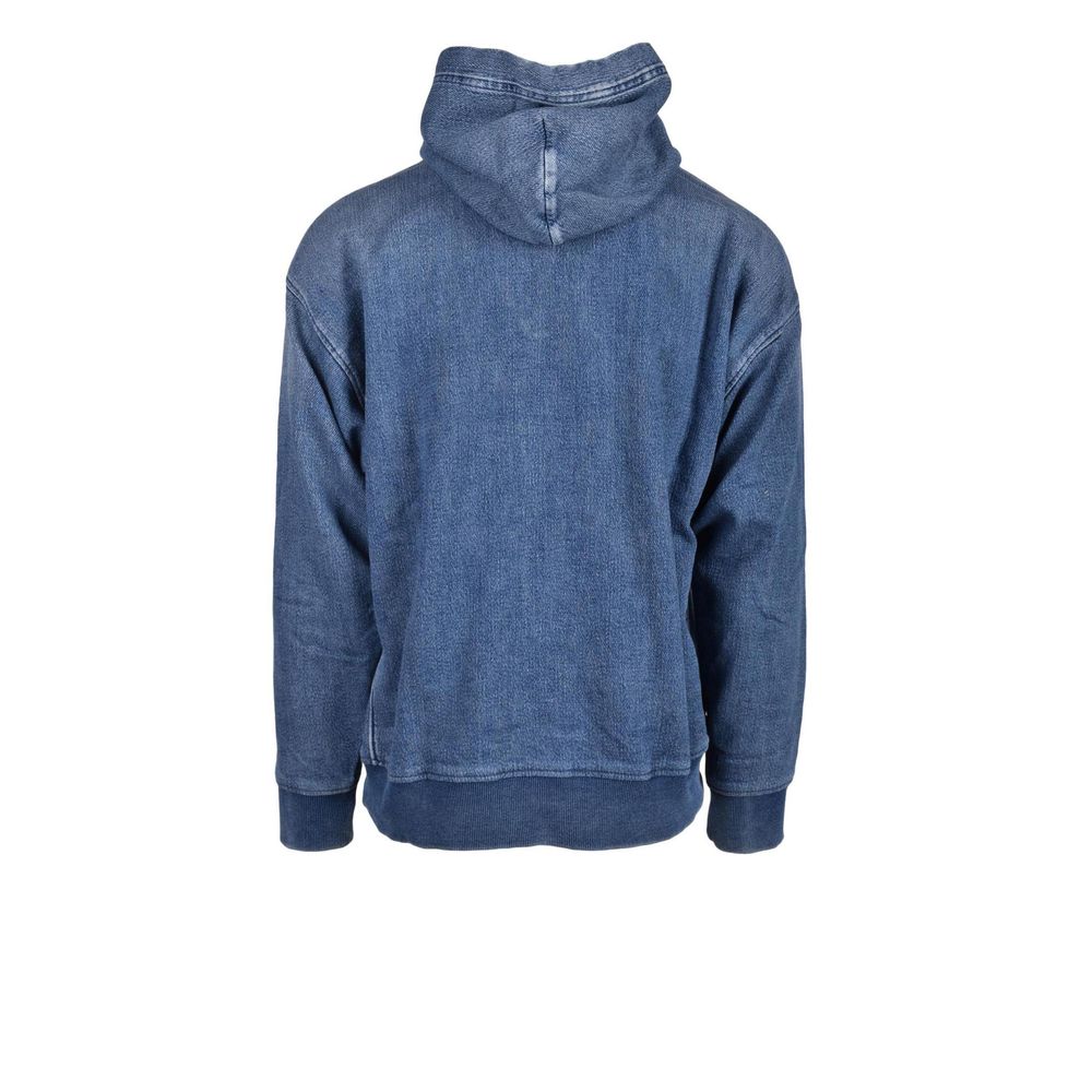 Diesel Blue Cotton Hoody $755.00 Diesel Luzworld