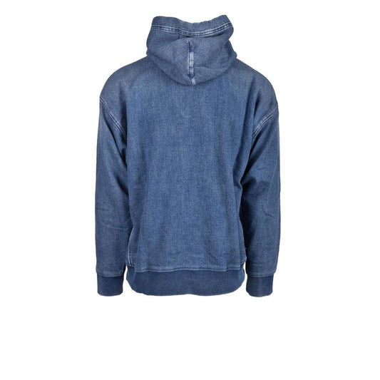 Diesel Blue Cotton Hoody $755.00 Diesel Luzworld