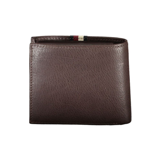 Tommy Hilfiger Brown Leather Men Wallet $214.00 Tommy Hilfiger Luzworld
