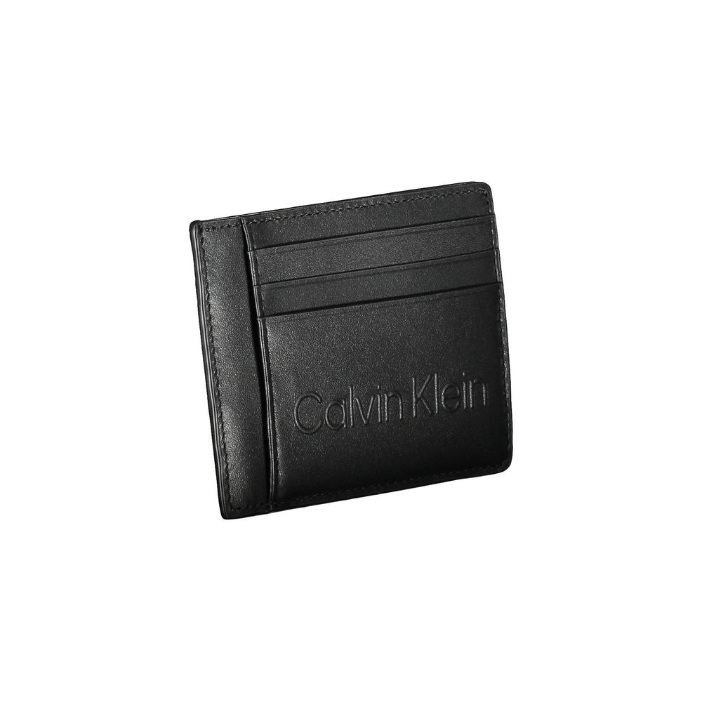Calvin Klein Black Polyethylene Men Wallet $158.00 Calvin Klein Luzworld