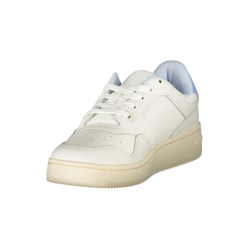 Tommy Hilfiger White Leather Women Sneaker $243.00 Tommy Hilfiger Luzworld