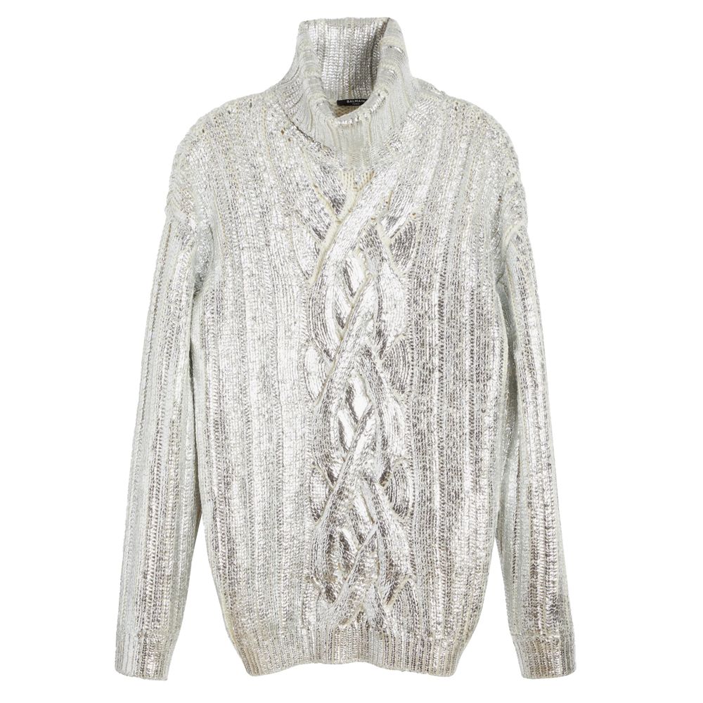 Balmain Brown Wool Men Turtleneck Sweater $3201.00 Balmain Luzworld