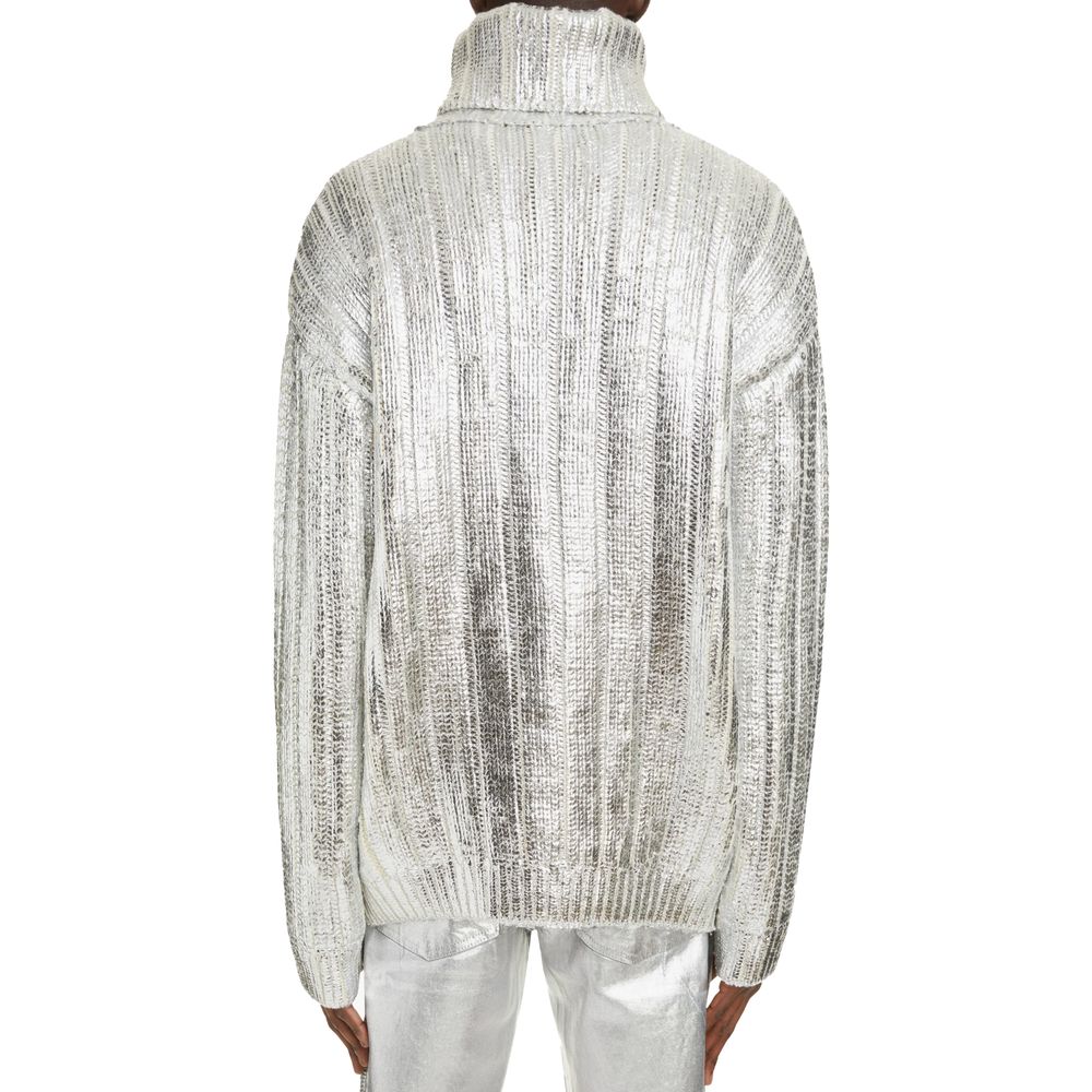 Balmain Brown Wool Men Turtleneck Sweater $3201.00 Balmain Luzworld