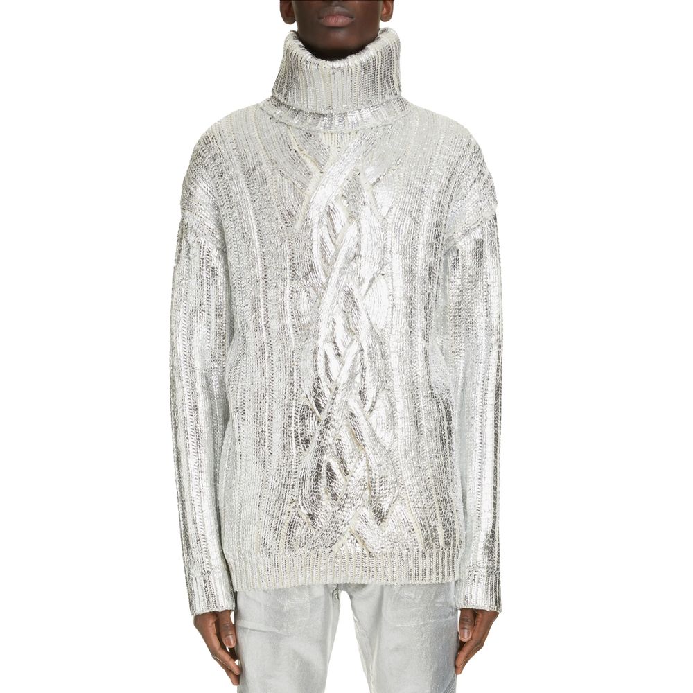 Balmain Brown Wool Men Turtleneck Sweater $3201.00 Balmain Luzworld