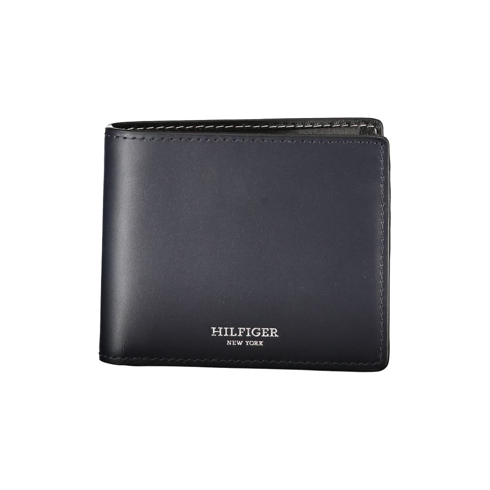 Tommy Hilfiger Elegant Blue Leather Bifold Wallet $174.00 Tommy Hilfiger Luzworld