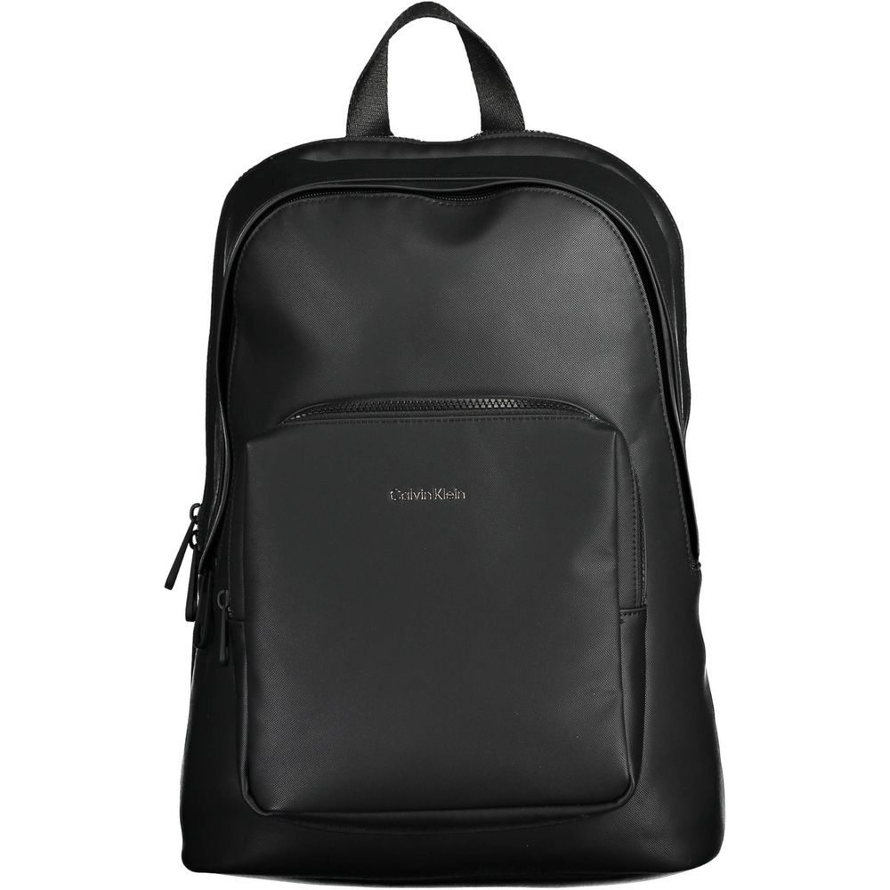 Calvin Klein Black Polyester Men Backpack $510.00 Calvin Klein Luzworld