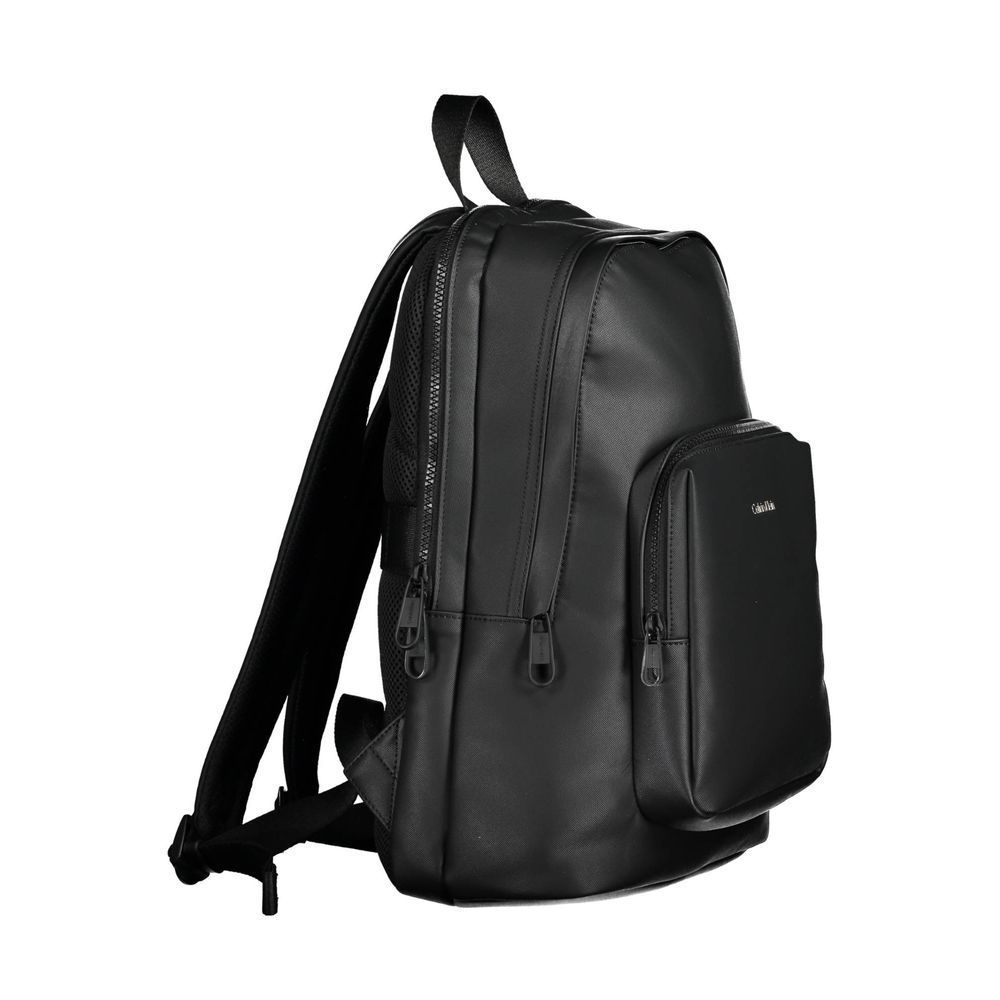 Calvin Klein Black Polyester Men Backpack $510.00 Calvin Klein Luzworld
