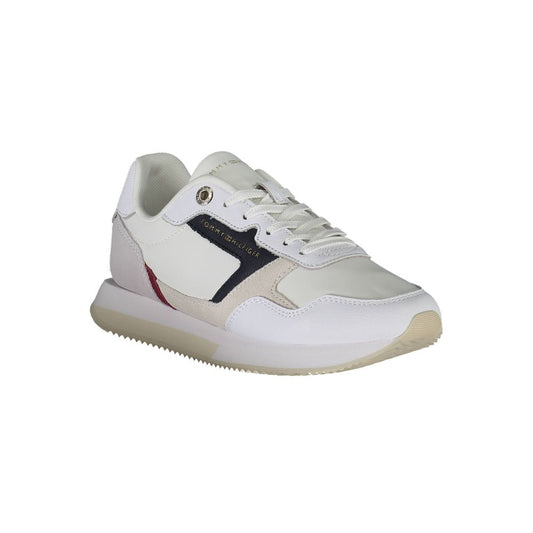 Tommy Hilfiger White Leather Women Sneaker $255.00 Tommy Hilfiger Luzworld