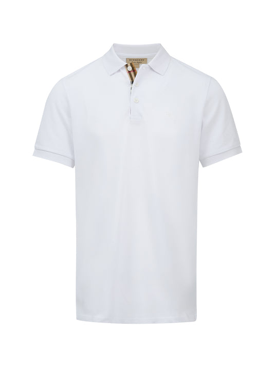 Burberry White Cotton Collared Polo Shirt $705.00 Burberry Luzworld