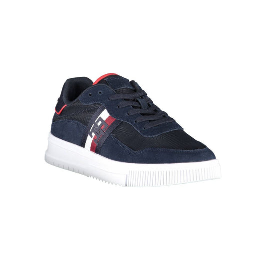 Tommy Hilfiger Blue Polyester Men Sneaker $271.00 Tommy Hilfiger Luzworld