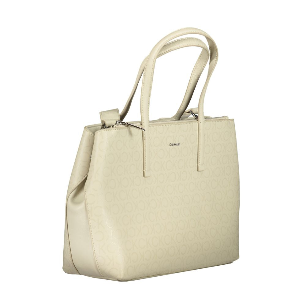 Calvin Klein Beige Polyester Handbag $531.00 Calvin Klein Luzworld