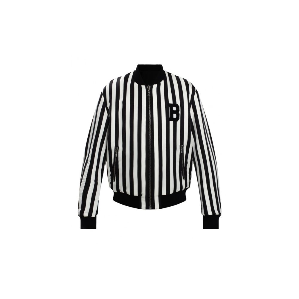 Balmain Black Polyamide Men's Reversible Jacket $3502.00 Balmain Luzworld