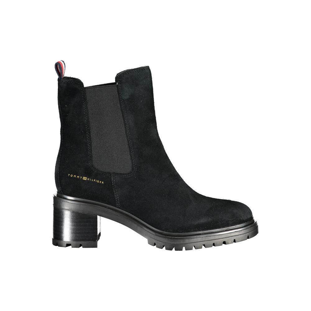 Tommy Hilfiger Black Leather Women Boot $553.00 Tommy Hilfiger Luzworld