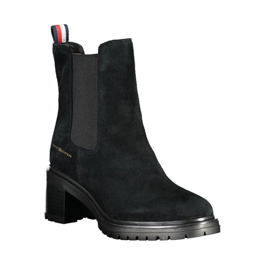 Tommy Hilfiger Black Leather Women Boot $553.00 Tommy Hilfiger Luzworld