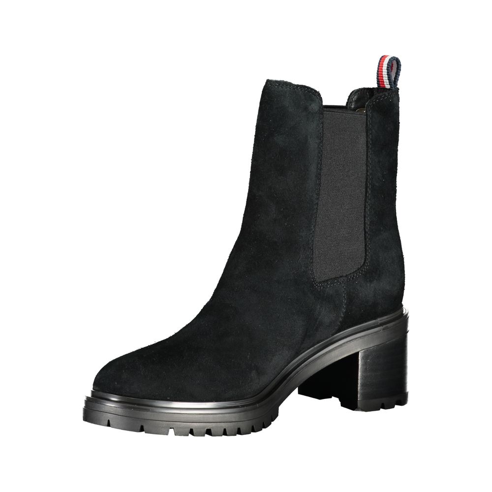 Tommy Hilfiger Black Leather Women Boot $553.00 Tommy Hilfiger Luzworld