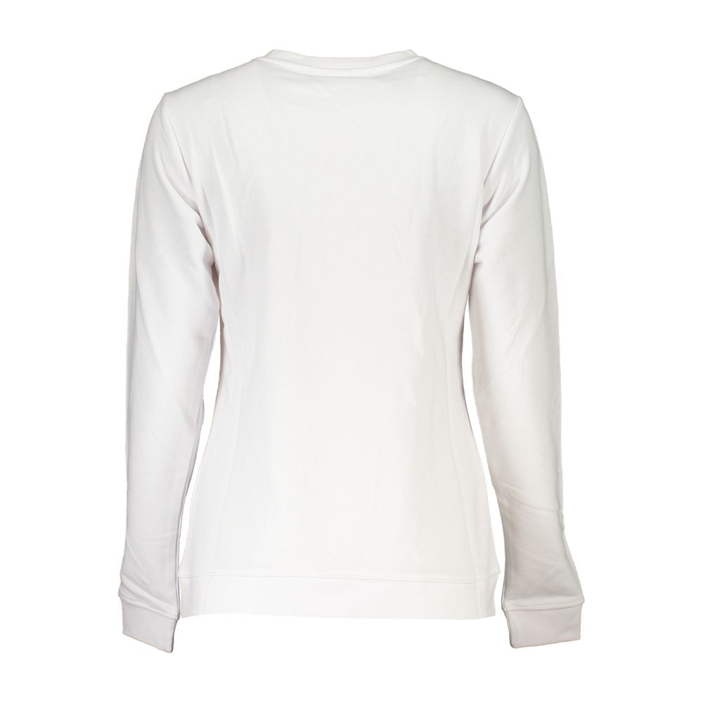 Cavalli Class White Cotton Sweater $157.00 Cavalli Class Luzworld