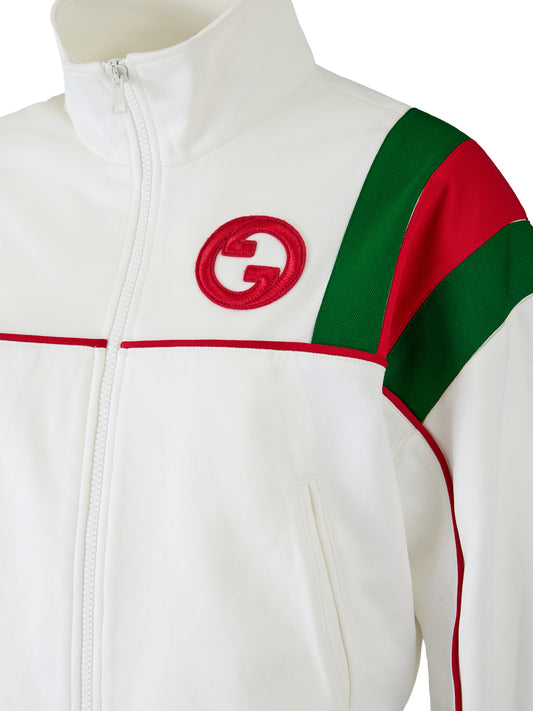 Gucci White Polyester Logo Sweatshirt $2400.00 Gucci Luzworld