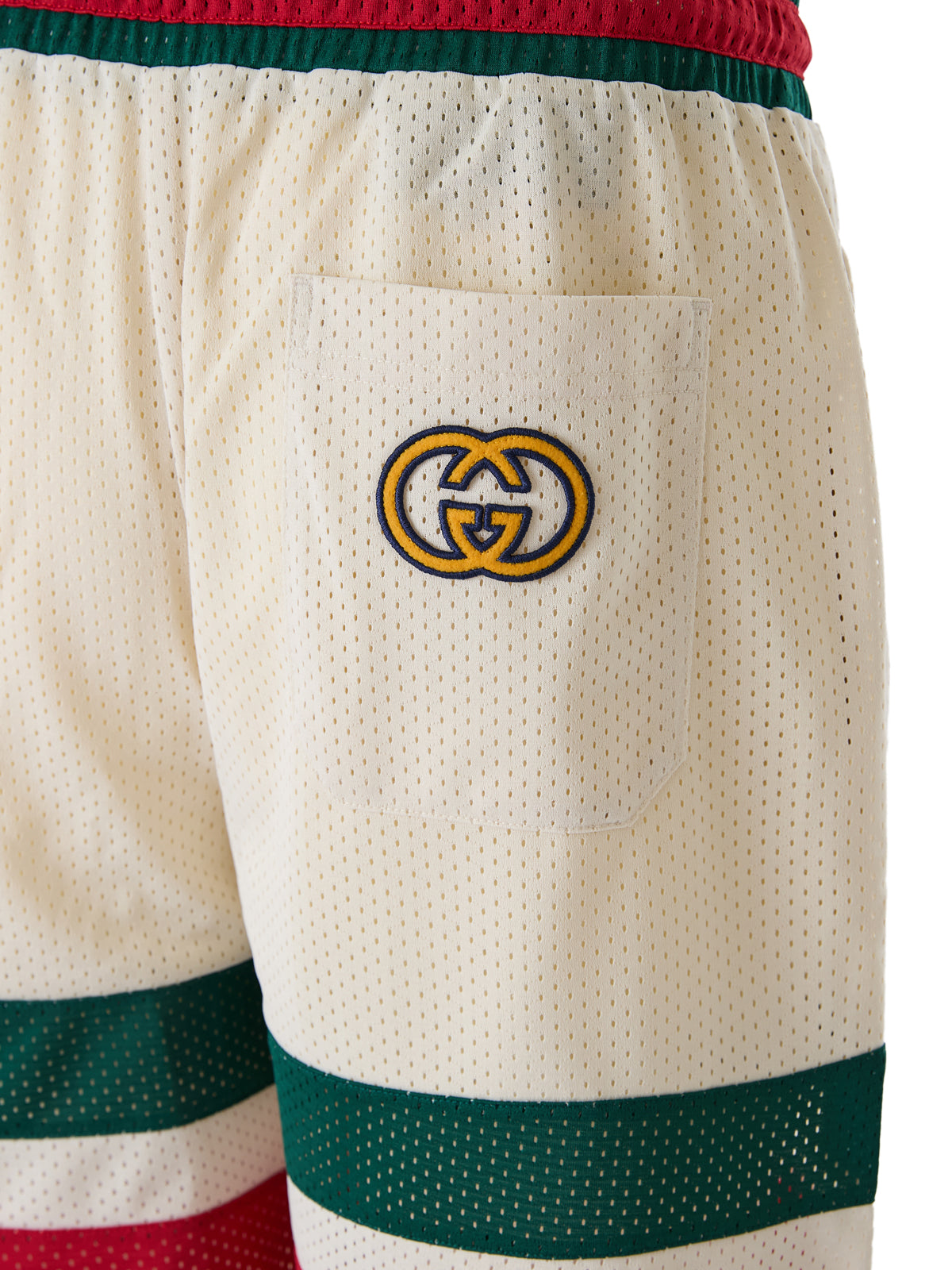Gucci Cream polyester Logo Shorts $1620.00 Gucci Luzworld