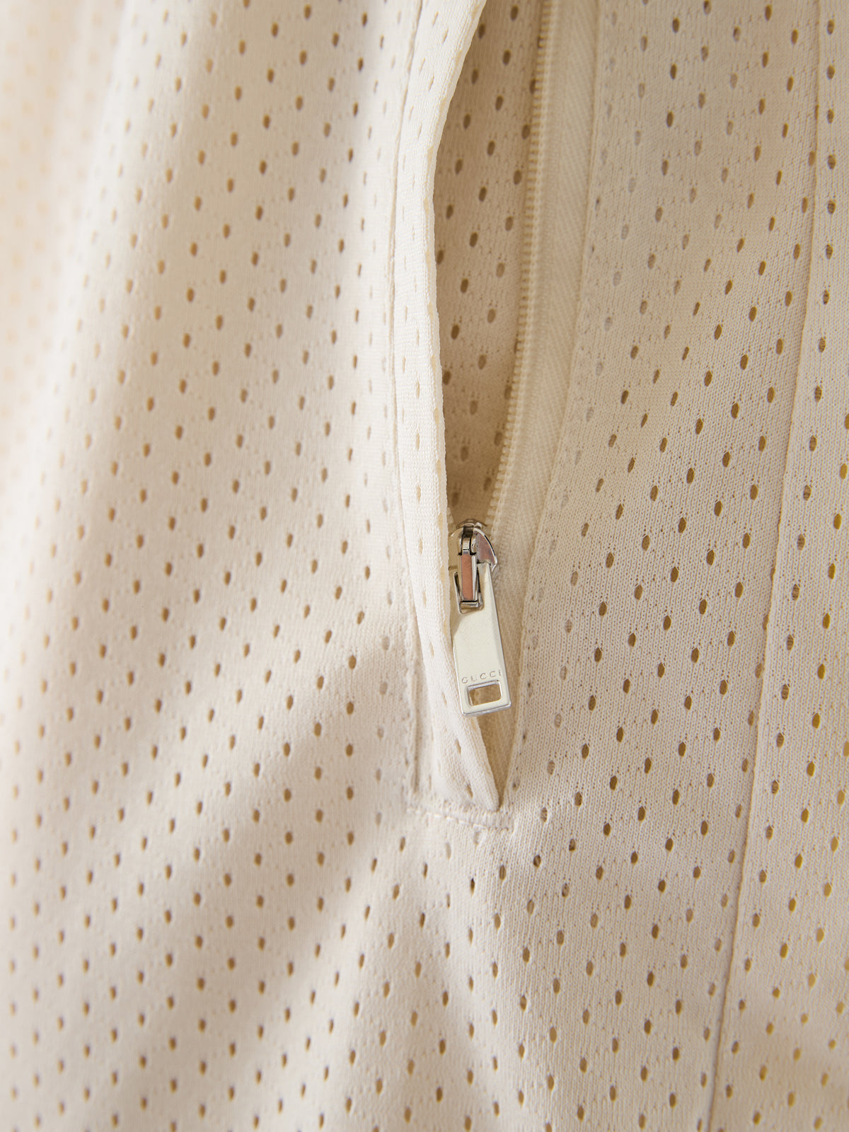 Gucci Cream polyester Logo Shorts $1620.00 Gucci Luzworld