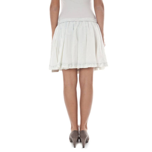 John Galliano White Cotton Skirt $551.00 John Galliano Luzworld