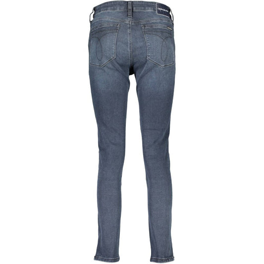 Calvin Klein Blue Cotton Women's Skinny Jean $234.00 Calvin Klein Luzworld
