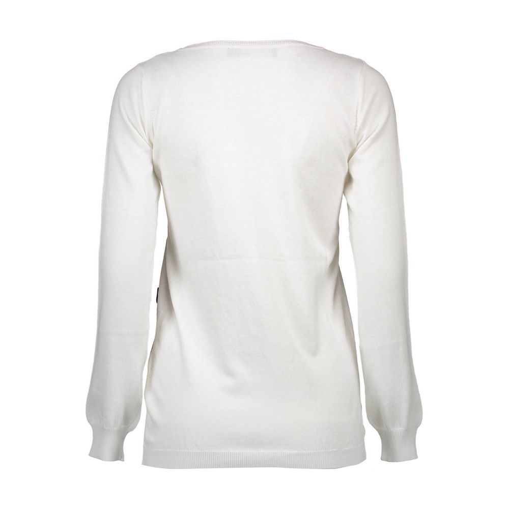 Love Moschino White Other Fibres Women Sweater $804.00 Love Moschino Luzworld