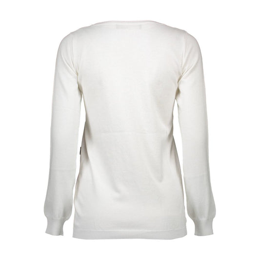 Love Moschino White Other Fibres Women Sweater $804.00 Love Moschino Luzworld