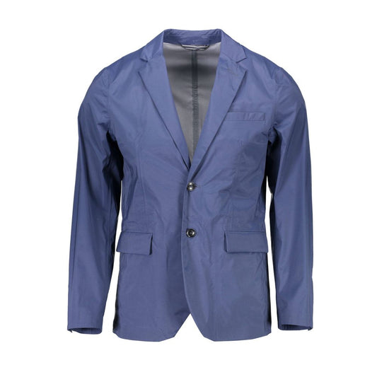 Gant Blue Nylon Men Jacket $802.00 Gant Luzworld