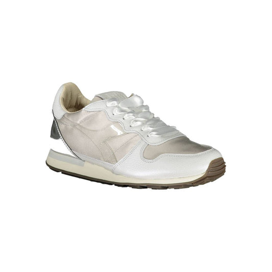 Diadora Gray Leather Women Sneaker $490.00 Diadora Luzworld