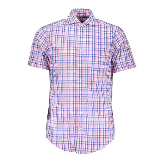 Gant Pink Cotton Men Shirt $456.00 Gant Luzworld