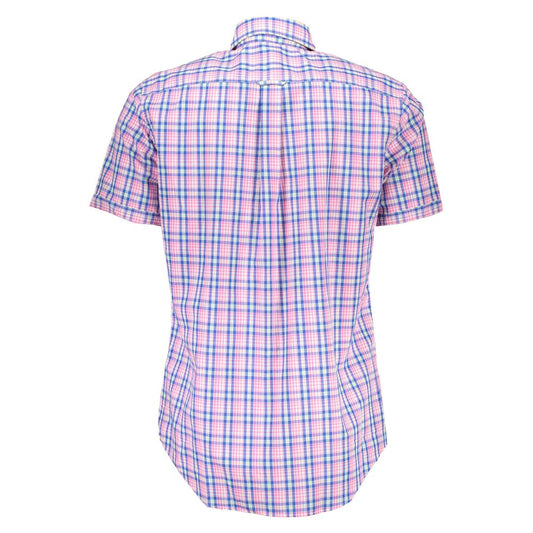 Gant Pink Cotton Men Shirt $456.00 Gant Luzworld