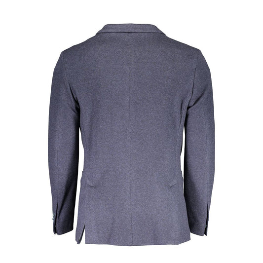 Gant Blue Cotton Men Jacket $705.00 Gant Luzworld