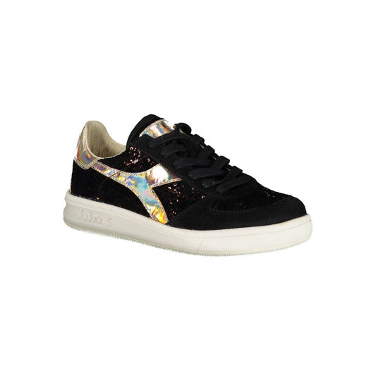Diadora Black Leather Women Sneaker $498.00 Diadora Luzworld