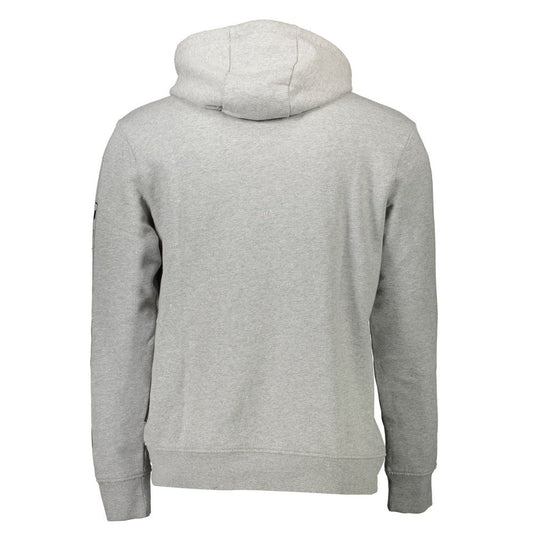 Napapijri Gray Cotton Men Sweater $220.00 Napapijri Luzworld
