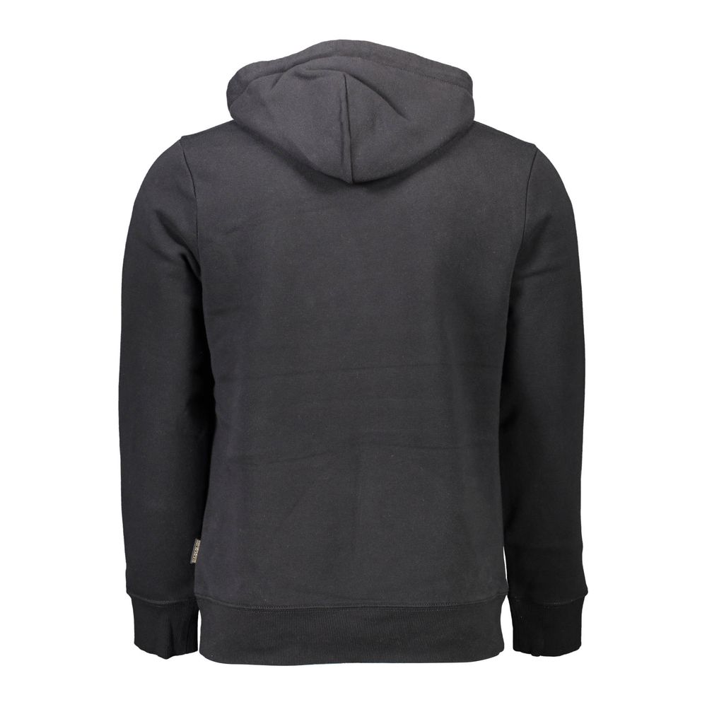 Napapijri Black Cotton Men Sweater $220.00 Napapijri Luzworld