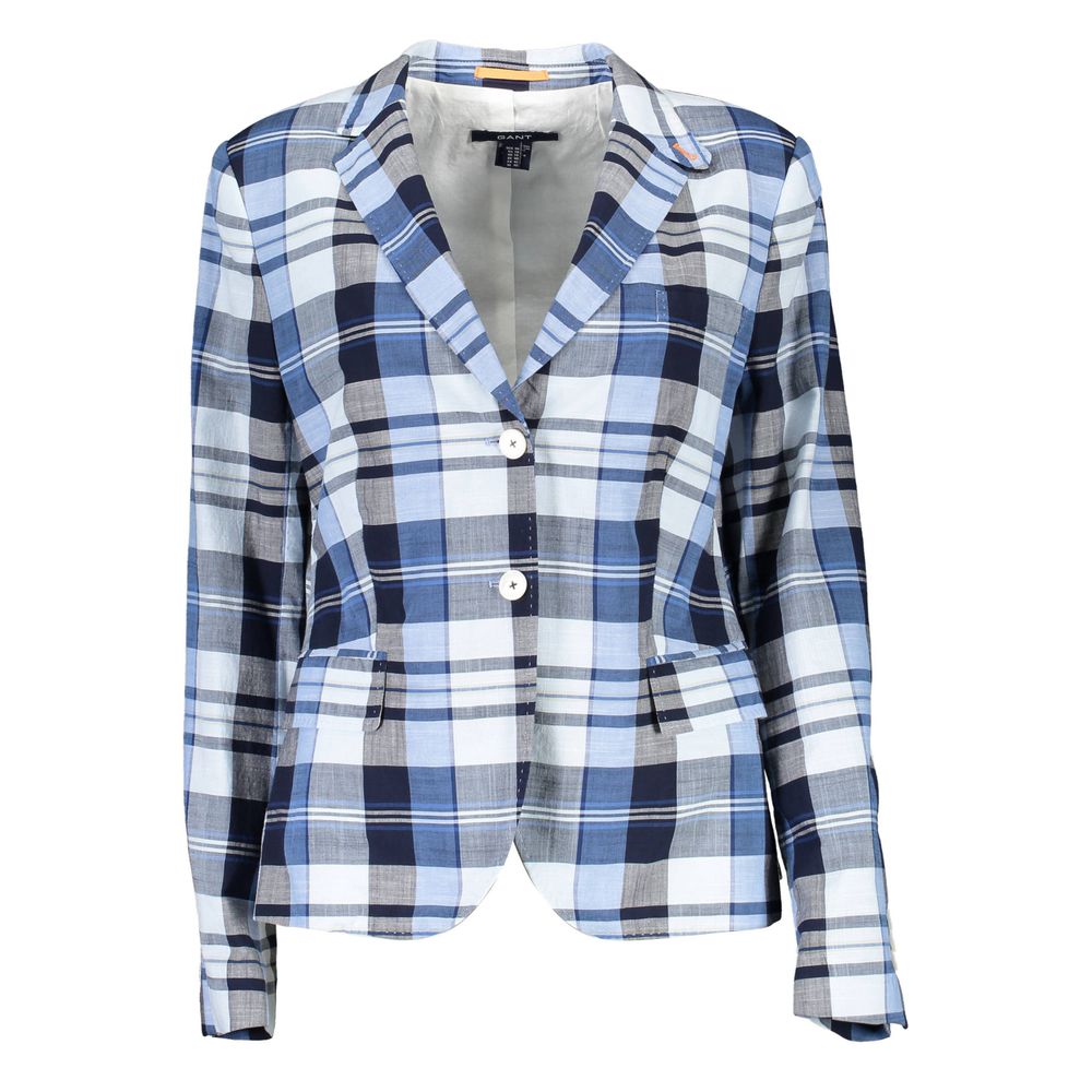 Gant Light Blue Cotton Women Jacket $586.00 Gant Luzworld