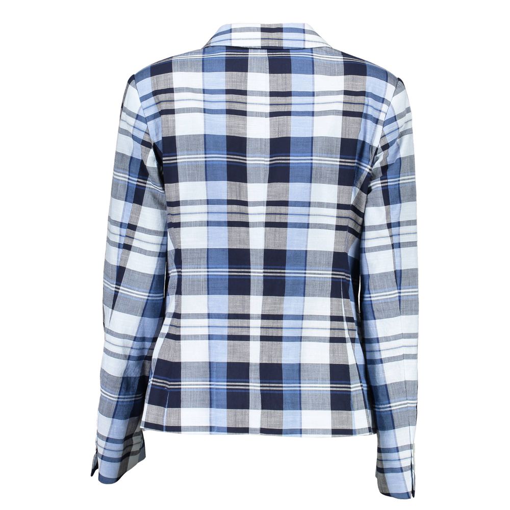 Gant Light Blue Cotton Women Jacket $586.00 Gant Luzworld