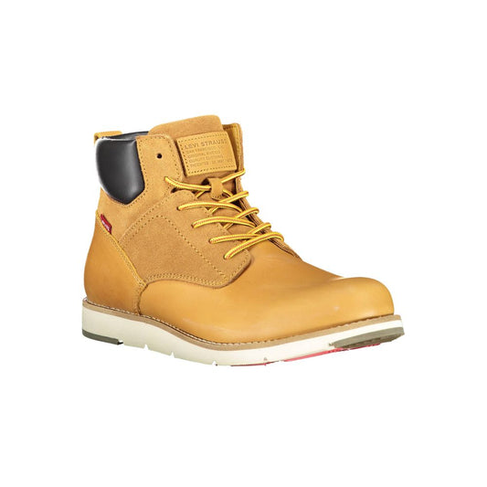 Levi's Beige Leather Men Boot $298.00 Levi's Luzworld